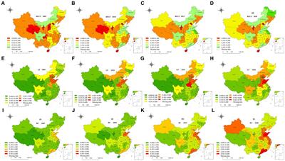 Analysis of the coupling coordination of livestock production, residential consumption, and resource and environmental carrying capacity in China